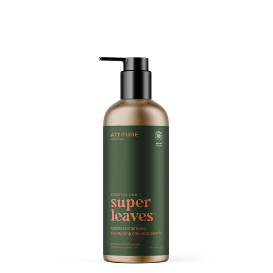 ATTITUDE Super Leaves Essential huile essentielle shampoing cheveux colorés Patchouli et poivre noir 19103-btob_fr?_main? 473ml